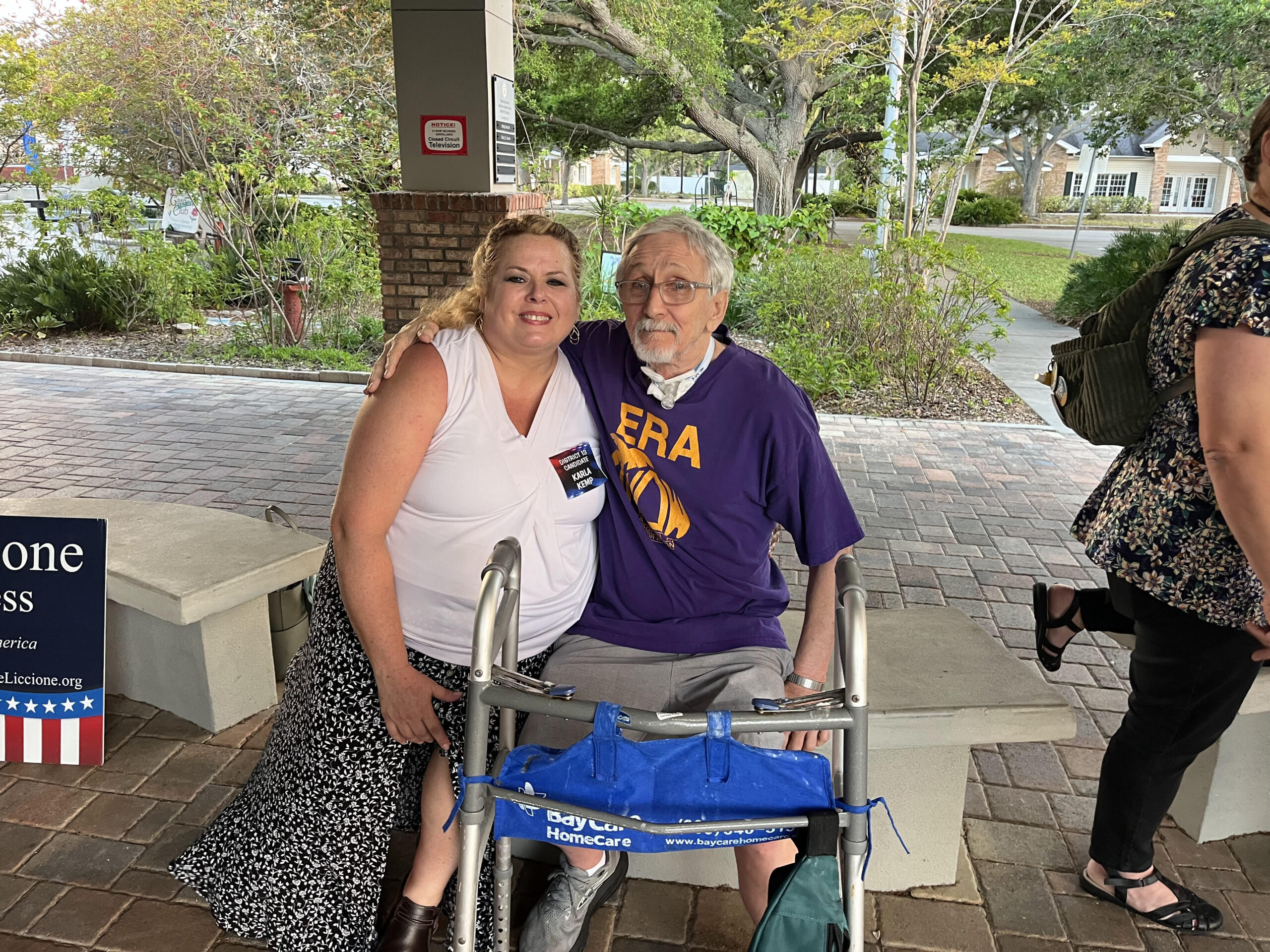 Karla and supporter.